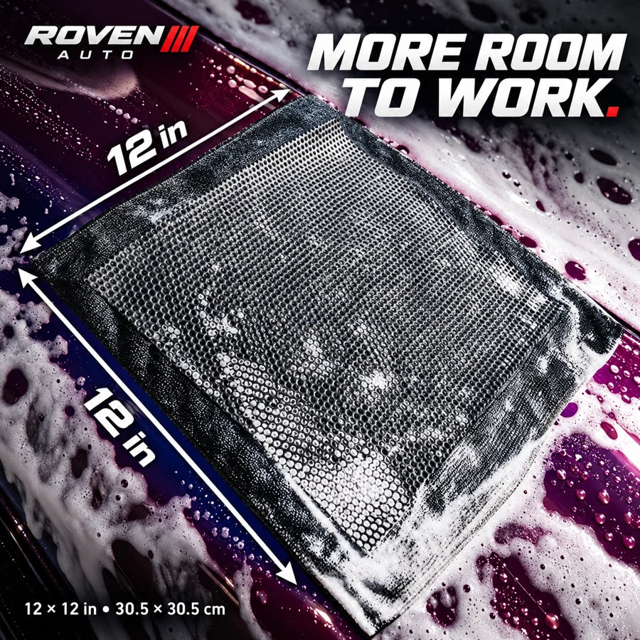 Towel dimensions: 12 by 12 inches